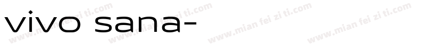 vivo sana字体转换